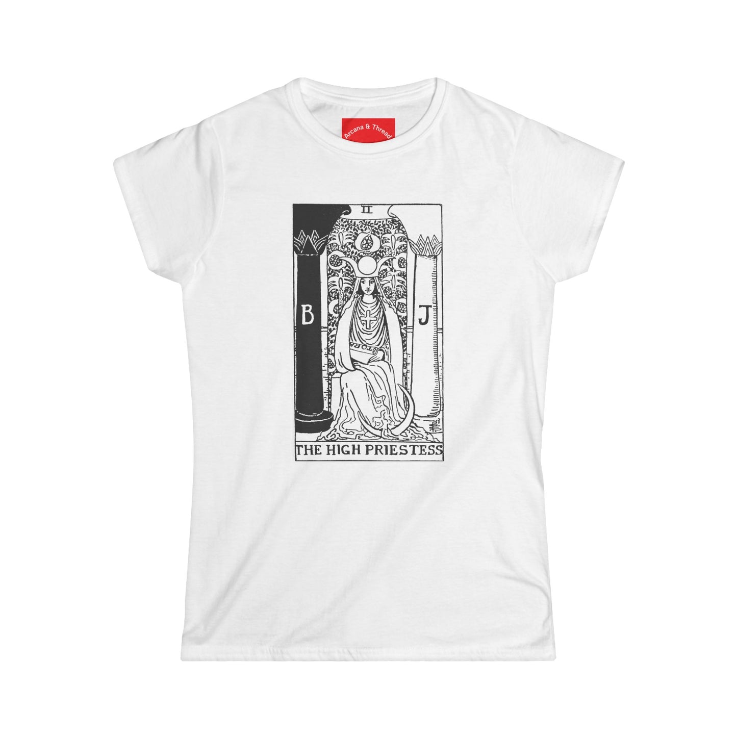 Tarot Major Arcana "The High Priestess" Women's Softstyle Tee
