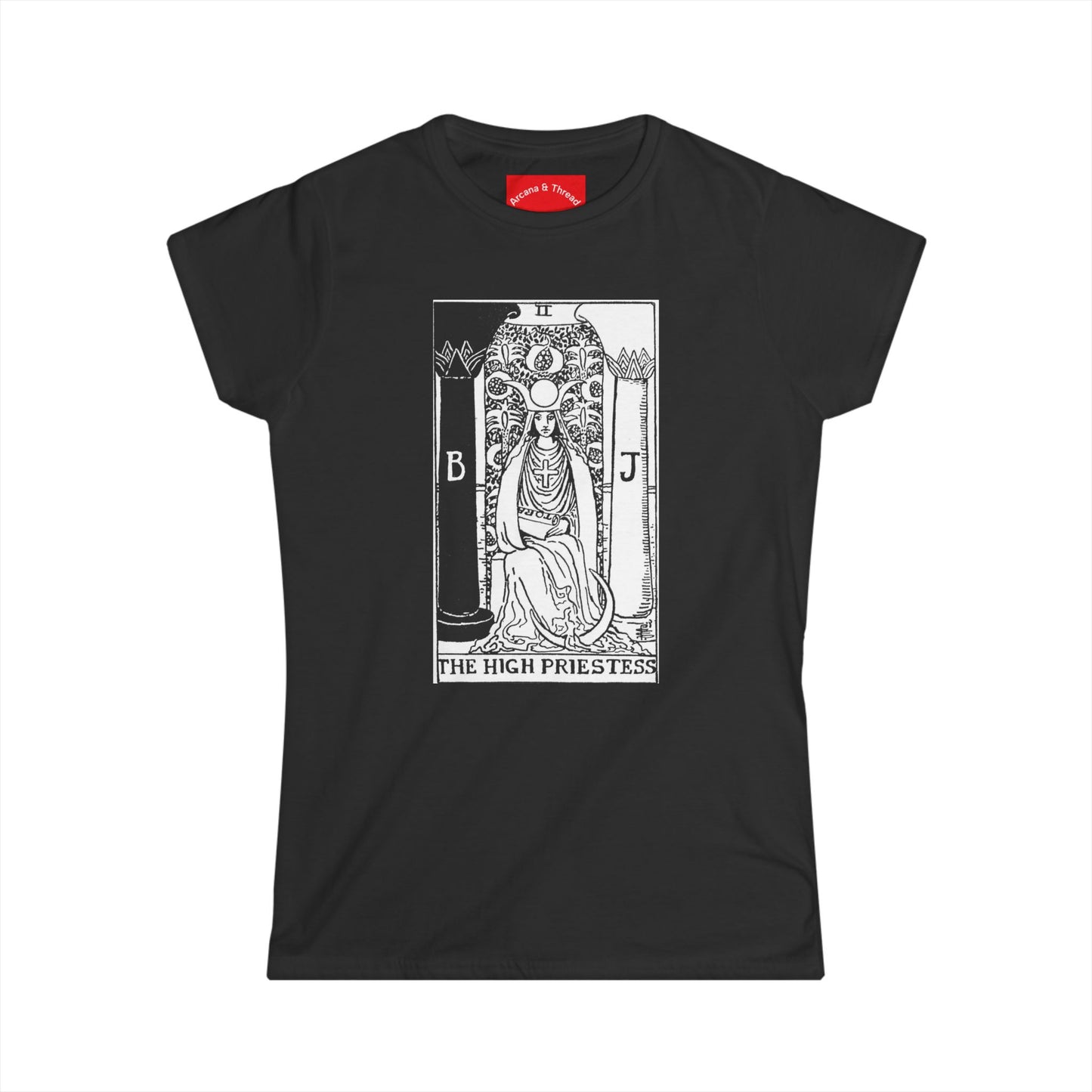 Tarot Major Arcana "The High Priestess" Women's Softstyle Tee