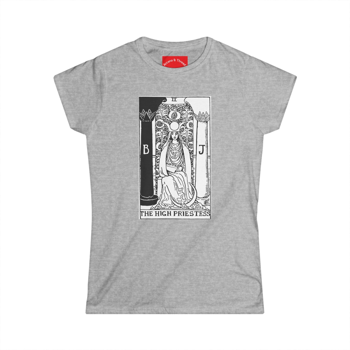 Tarot Major Arcana "The High Priestess" Women's Softstyle Tee